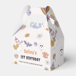 Ghost Halloween Groovy Birthday Favour Box