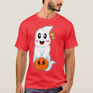Ghost Halloween Handbag Pumpkin T-Shirt