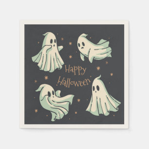 Ghost Halloween Happy Halloween Napkin