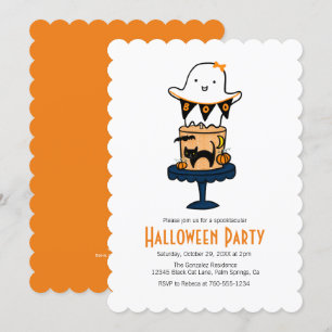 Ghost Halloween Invitations