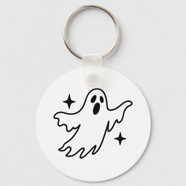 Ghost Halloween Keychain (Front)