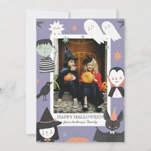 Ghost Halloween My first Boo baby Holiday Card