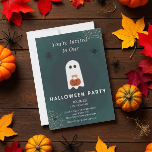 Ghost Halloween Party Invitation