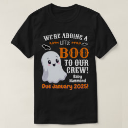 Ghost Halloween Pregnancy Announcement For Dad T-Shirt