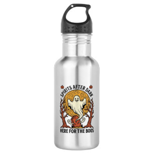Ghost Halloween Shirt Vintage Engraving Spooky Par 532 Ml Water Bottle