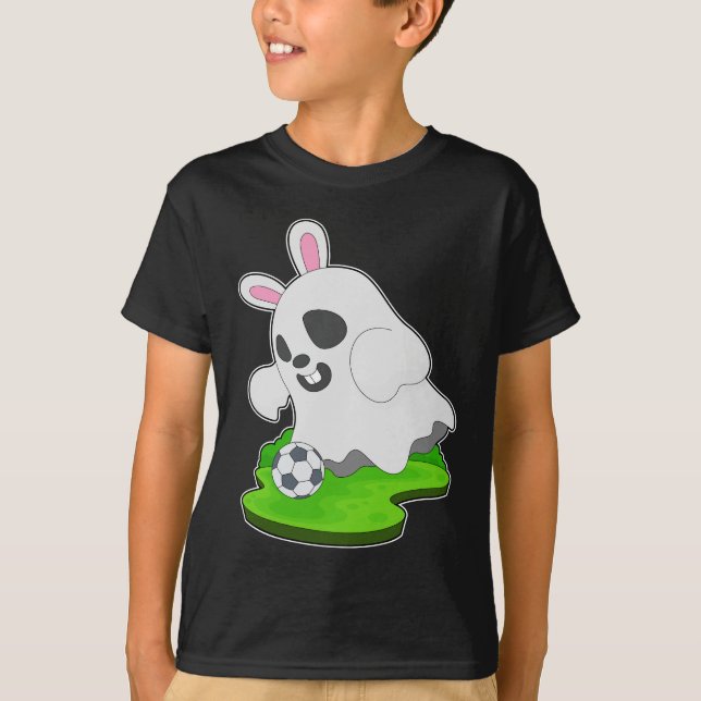 Ghost Halloween Soccer T-Shirt (Front)