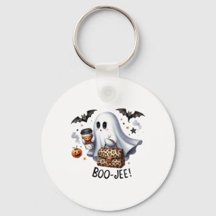 Ghost Halloween Spooky Boo Autumn Halloween Ghost Key Ring