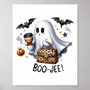 Ghost Halloween Spooky Boo Autumn Halloween Ghost Poster