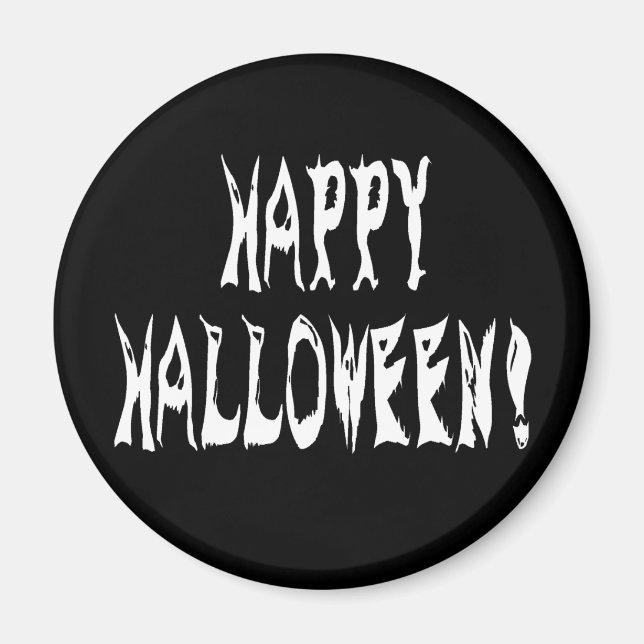 Ghost Halloween Text Magnet (Front)