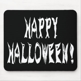 Ghost Halloween Text Mouse Mat