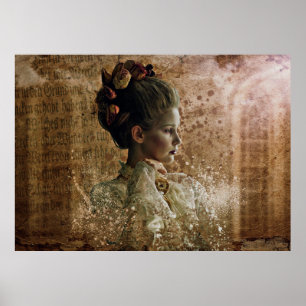 Ghost halloween woman female poster