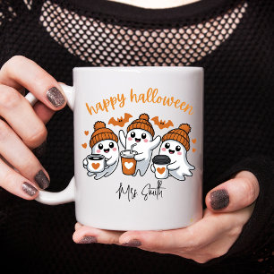 Ghost Happy Halloween Teacher Gift Mug