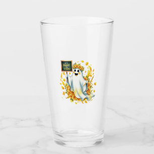 Ghost Haunt School Halloween Glass