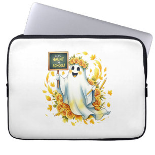 Ghost Haunt School Halloween Laptop Sleeve