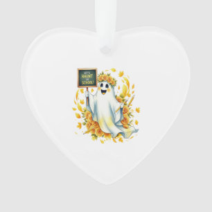Ghost Haunt School Halloween Ornament