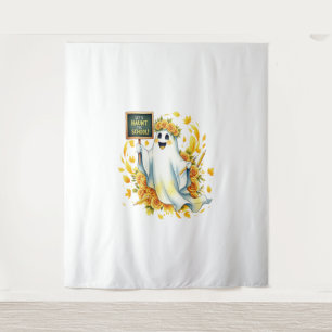 Ghost Haunt School Halloween Tapestry