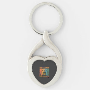Ghost Haunted House Halloween Vector Design Key Ring