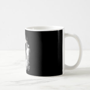 Ghost heart hands scary face mothers day flowers coffee mug