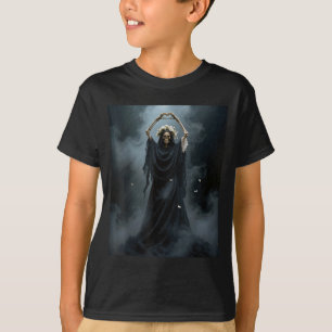 Ghost heart hands scary skeleton mothers day T-Shirt