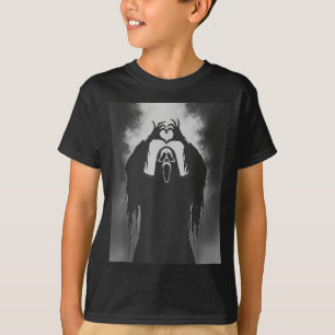 Ghost Heart Hands Y Face Horror Ster Halloween  T-Shirt