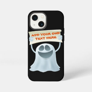 Ghost holding text  iPhone 13 mini case