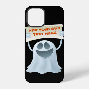 Ghost holding text iPhone 12 pro case