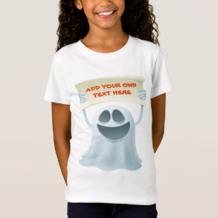 Ghost holding text T-Shirt