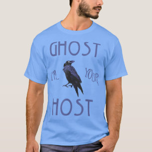 Ghost Host Foolish Mortals Scary Theme Park Haunte T-Shirt