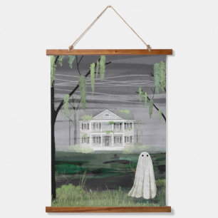 Ghost House Hanging Tapestry