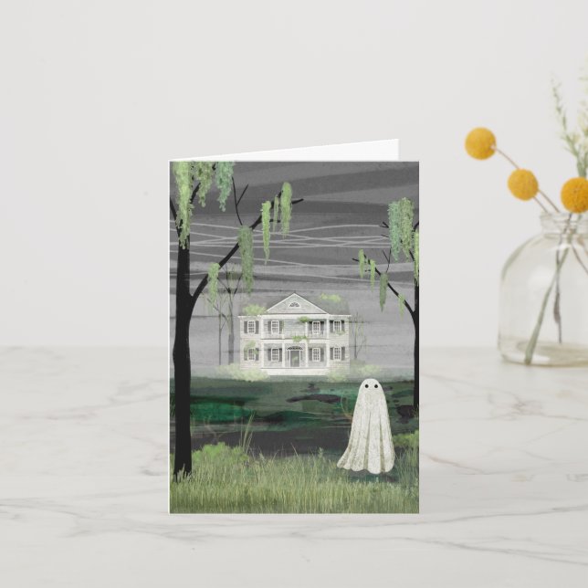 Ghost House Thank You Card (Front)
