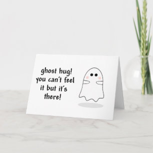 Ghost hug customise card