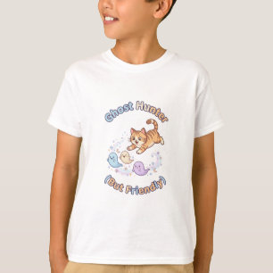 Ghost Hunter But Friendly Cat Ghosts Halloween T-Shirt