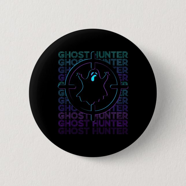 Ghost Hunter Ghost Hunting Retro  6 Cm Round Badge (Front)