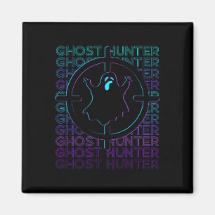 Ghost Hunter Ghost Hunting Retro Magnet