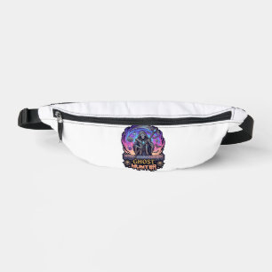 Ghost Hunter Grim Reaper Skeleton Scythe Purple Fl Bum Bags