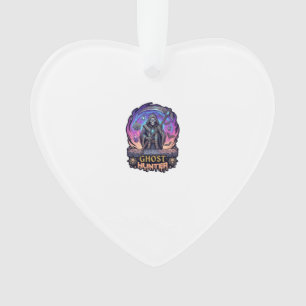 Ghost Hunter Grim Reaper Skeleton Scythe Purple Fl Ornament