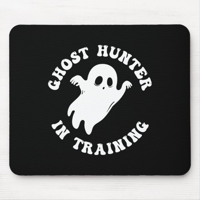 Ghost Hunter In Training Paranormal Hunters Hallow Mouse Mat (Front)