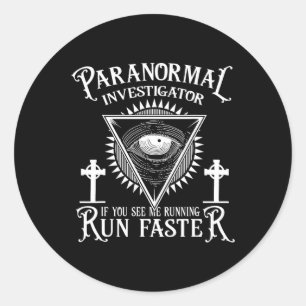Ghost Hunter Paranormal Investigator  Classic Round Sticker