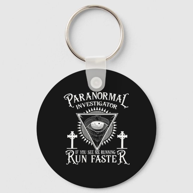 Ghost Hunter Paranormal Investigator  Key Ring (Front)