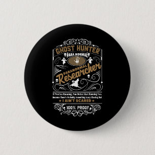 Ghost Hunter Paranormal Vintage Whiskey Style Desi 6 Cm Round Badge