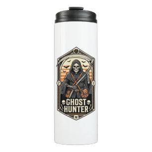 Ghost Hunter Shirt Vintage Reaper Halloween Design Thermal Tumbler