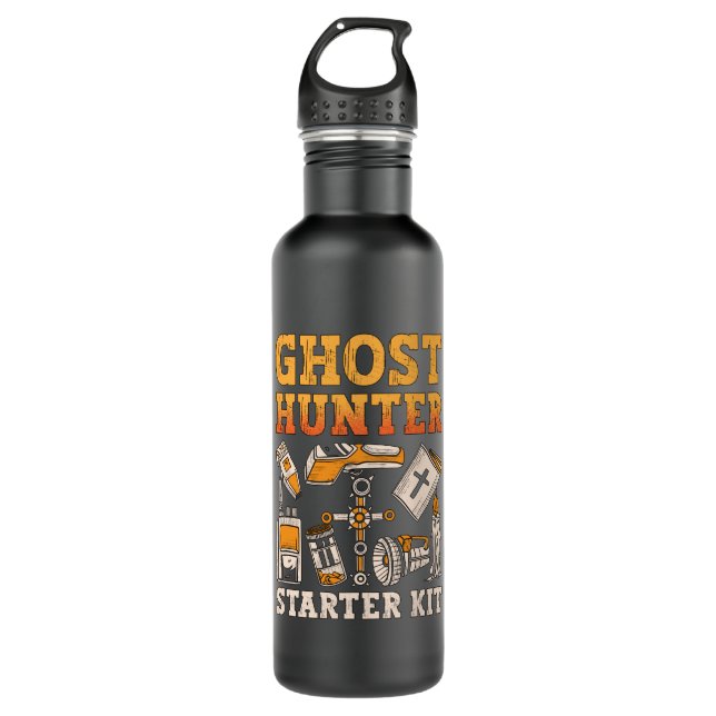 Ghost Hunter Starter Kit Paranormal Ghost Hunting 710 Ml Water Bottle (Front)
