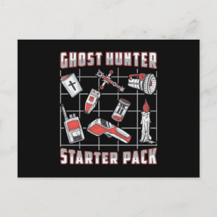 Ghost Hunter Starter Pack Paranormal Ghost Hunting Postcard