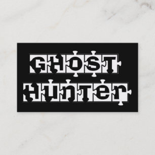 Ghost Hunters Puzzle Pcs  black business cards