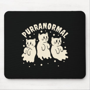 Ghost Hunting Cat Paranormal Investigator Ghost Re Mouse Mat