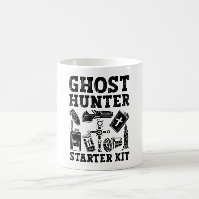 Ghost Hunting Ghost Hunter Starter Kit Paranormal Coffee Mug (Center)