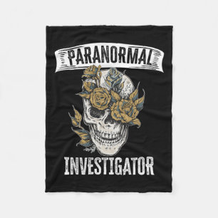 Ghost Hunting Paranormal Investigator 1  Fleece Blanket