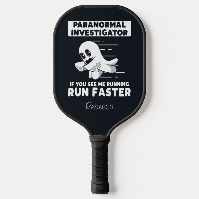 Ghost Hunting Paranormal Investigator Personalised Pickleball Paddle (Front)
