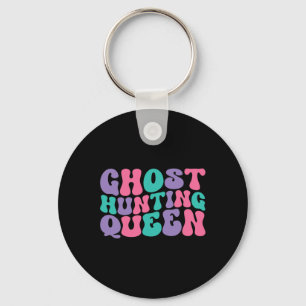 Ghost Hunting Queen Womens Ghost Hunter Retro Vint Key Ring