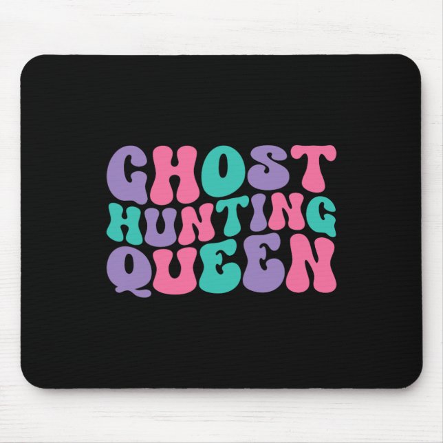 Ghost Hunting Queen Womens Ghost Hunter Retro Vint Mouse Mat (Front)